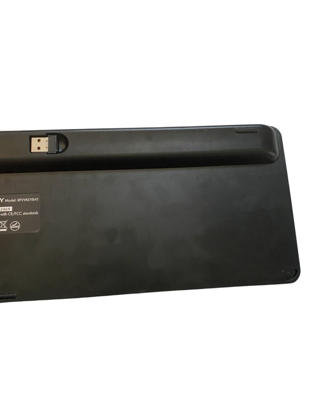 Macally Lightweight Wireless Keyboard-USB RF Dangle Underneath-Black-2.4G-GUC - Picture 7 of 9